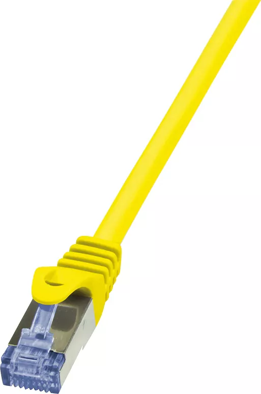 Cablu S/FTP Logilink Cat6a, LSZH, cupru, 5 m, galben, AWG26, dublu ecranat CQ3077S — imaginea 2