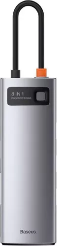 Docking Station Baseus Metal Gleam, conectare PC USB Type-C, 8 in 1, Gri — imaginea 5