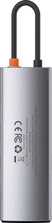 Docking Station Baseus Metal Gleam, conectare PC USB Type-C, 8 in 1, Gri — imaginea 6