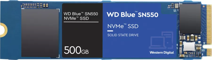 Solid State Drive SSD WD Blue SN550 500GB PCI Express 3.0 x4 M.2 2280