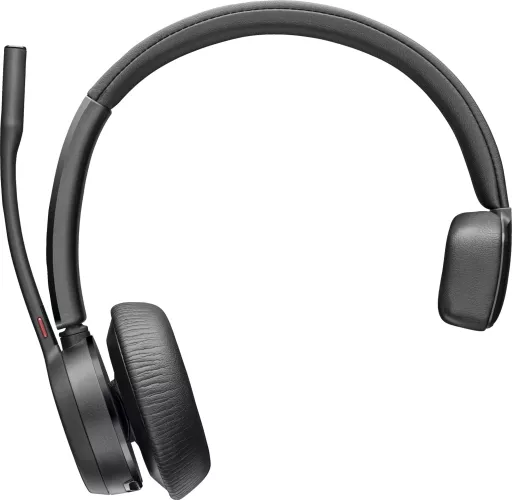 Căști Wireless Poly Voyager 4310, Over the ear, Bluetooth și USB-C, Negru, Set cu dongle BT700, Pentru birou/call center — imaginea 3