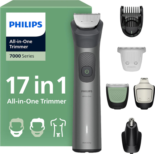 Aparat de tuns multifunctional 17 in 1 PHILIPS Series 7000 MG7951/15, acumulator, autonomie 120 min, gri - imagine 1