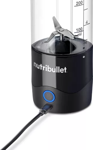 Blender portabil Nutribullet NBP003B, 0.475l, 1 treapta viteza, USB-C, negru — imaginea 6