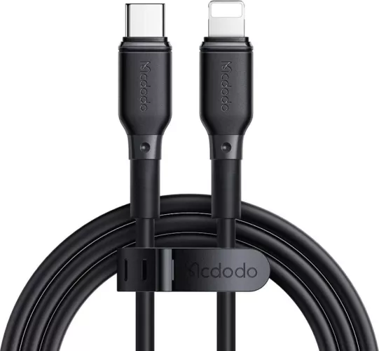 Incarcator Rețea Mcdodo CH-1544 GaN5 Mini Pro Fast Charger, 67W, 2x USB Type-C și 1x USB-A, cablu Type-C la Lightning, 1.2m (Negru) — imaginea 5