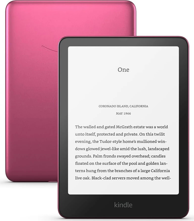 eBook Reader Amazon Kindle Paperwhite Signature 2024 (12th Gen), 32 GB, Display 7", Wi-Fi, IPX8, USB-C, Roz — imaginea 2