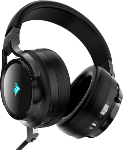 CASTI Corsair Virtuoso RGB wireless cu fir gaming utilizare multimedia ...