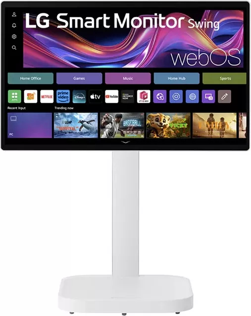 touchscreen LG 31.5" IPS UHD 3840x2160 HDMi Boxe Pivot alb - imagine 1