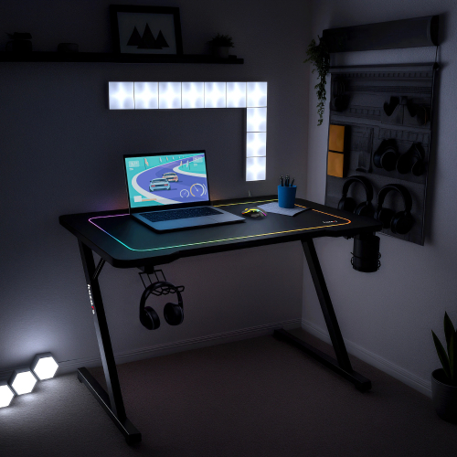 Birou Gaming Huzaro Hero 1.8 Negru — imaginea 5
