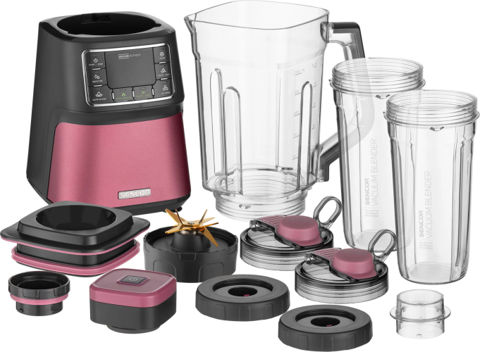 Blender Sencor SBU 7874RD, 1500W, bol de amestecare de 1,5 litri, 7 programe diferite, Roșu — imaginea 4