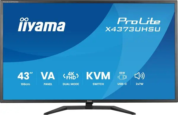 Iiyama 42.5" 120Hz VA 3ms UHD (3840x2160) HDMI DisplayPort Boxe negru