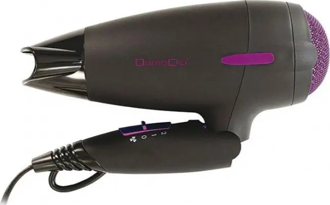 Set uscător și perie par Domoclip DOS122 2 Viteze 3 Trepte temperatura 1800 W (Negru/Mov) — imaginea 3