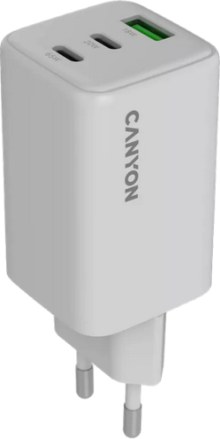 Incarcator rețea Canyon CNS-CUW65ACC 2 x USB-C 1 x USB 65W White — imaginea 6