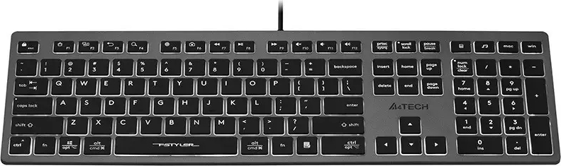 Tastatura A4Tech Fstyler FX60H, Wired, USB, iluminare (Negru) — imaginea 5
