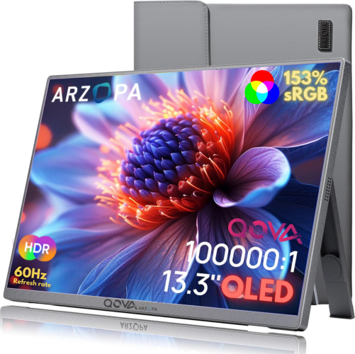 Portabil Arzopa and Qova® de 13 3& inchop Telefon Consola Dual Speake - imagine 1