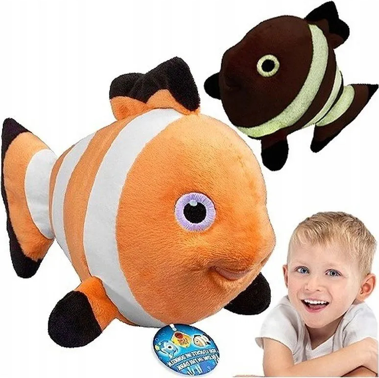 Jucarie de plus Bauer Glow in the Dark Fosforescenta Nemo 20CM