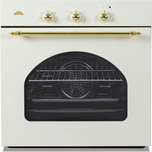 Cuptor Electric Incorporabil Nuova Cucina Retro 60cm Curățare Catalitică Ventilator Bej — imaginea 3