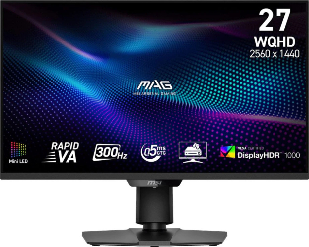 MSI 27" 300Hz VA 274QPFDE QHD 2560x1440 180Hz negru - imagine 1