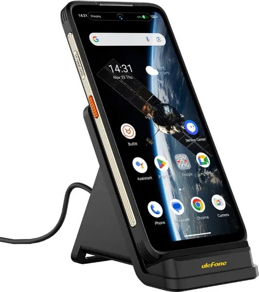 Stand Incarcate Wireless Ulefone UF-WCS01 50 W USB Type-C Twin Coil Răcire cu ventilator (Negru) — imaginea 5