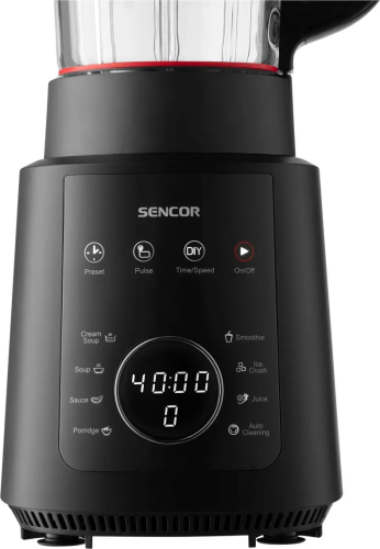 Blender de masă Sencor SBU0510BK 1200 W Cană 1.2 l 7 programe 9 viteze Autocurățare (Negru) — imaginea 6