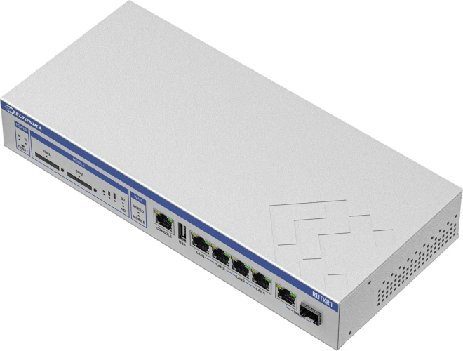 Router industrial 4G LTE Teltonika RUTXR1 dual SIM porturi Gigabit Ethernet IP30 — imaginea 6