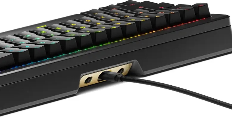 Tastatura Mecanica Glorious GMMK 3 PRO HE 65% Prebuilt USB-C Fox HE Switches US Layout 66 Taste Negru — imaginea 6