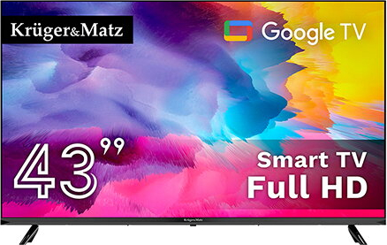 Smart 108 cm 43" Full HD Kruger Matz H265 HEVC Google