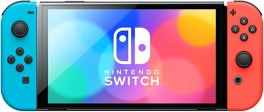 Consola Nintendo Switch OLED model game console neon rosu/neon