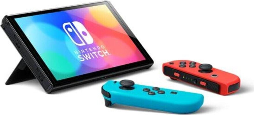 Consola Nintendo Switch OLED model game console neon rosu/neon