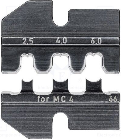 KNIPEX crimping insert 97 49 66 for MC4 solar connectors, crimping pliers (for crimping system pliers, Item No. 97 43 xx) — imaginea 3