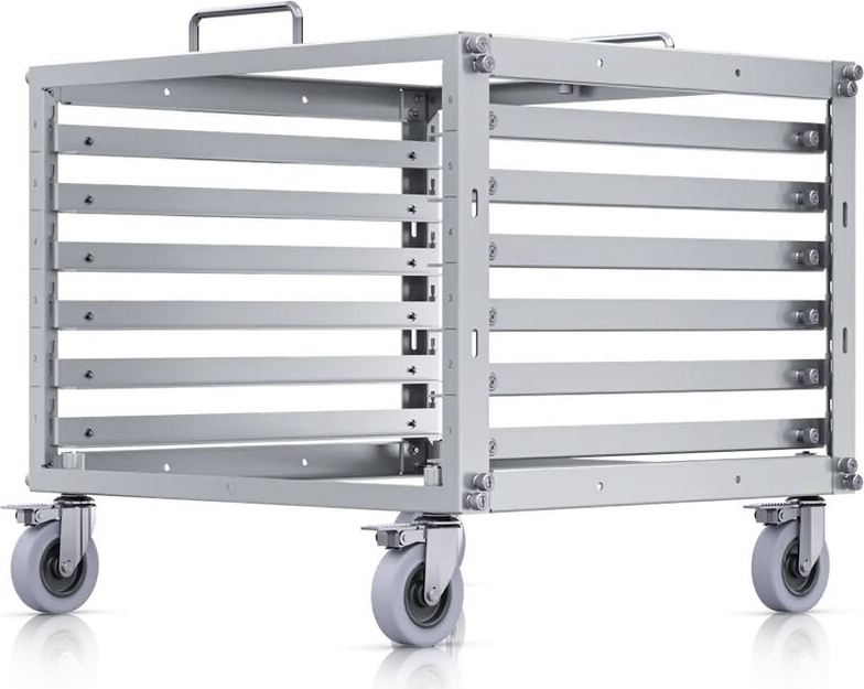 U Rack Y P Rack Ubiquiti U-Rack-6U-TL Mobile rack frame 6U with 24 port patch panel