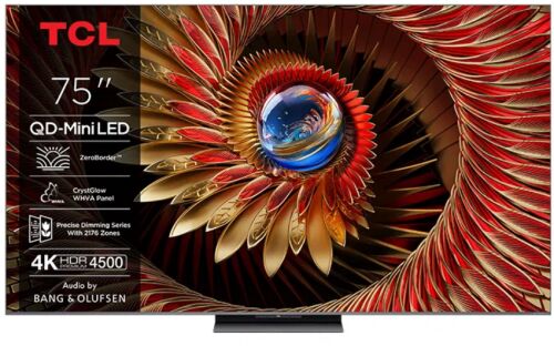 Smart 190 cm 75" 4K TCL QD-MiniLED 75Q8C UltraHD WiFi CI
