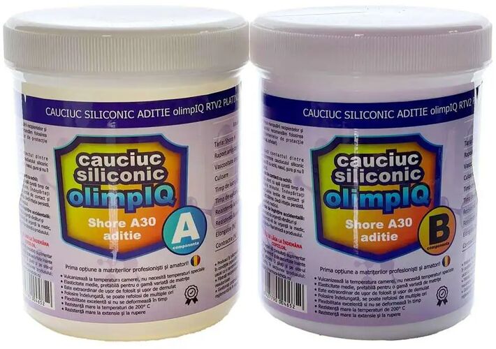 Cauciuc Siliconic Aditie shore A30 olimpIQ RTV2 platinum matrite kit 2kg