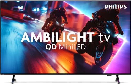 Televizor QD MiniLED Philips 216 cm (85inch) 85MLED910/12, ULtra HD 4K, Smart TV, WiFi