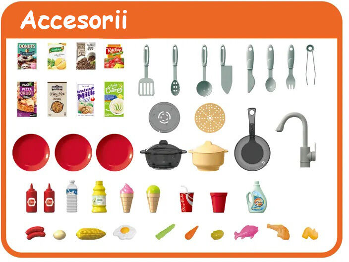Bucatarie pentru copii WePro Store circuit de apa real cuptor si plita ...