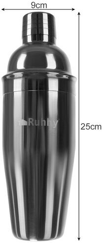 Set barman pentru cocktailuri Ruhhy — Shaker 700ml din oțel inoxidabil cu accesorii — imaginea 4