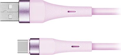 Cablu de date Kruger&Matz BASIC, USB - USB TYPE C, 1m (Roz) — imaginea 3