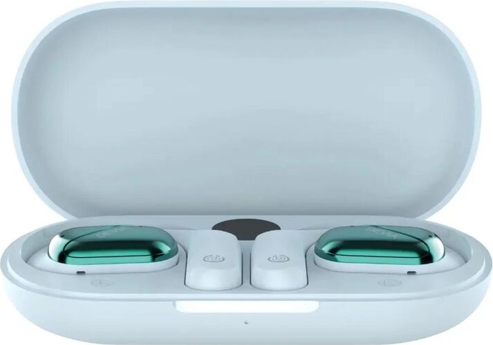 Căști Bluetooth Devia OWS Lite1, Microfon (Albastru) — imaginea 6