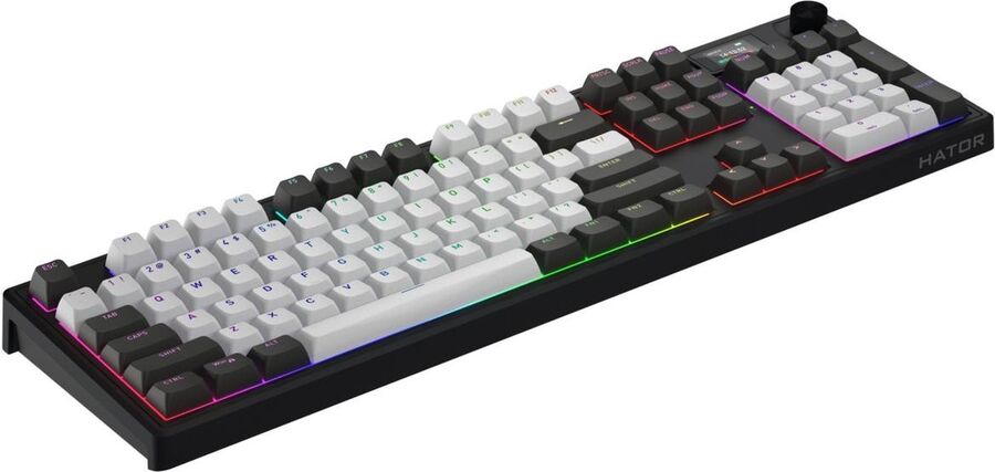 Tastatura Hator Skyfall 100 PRO, Wireless 2.4Ghz, iluminare RGB (Negru) — imaginea 4
