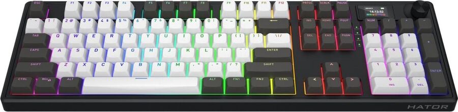 Tastatura Hator Skyfall 100 PRO, Wireless 2.4Ghz, iluminare RGB (Negru) — imaginea 3