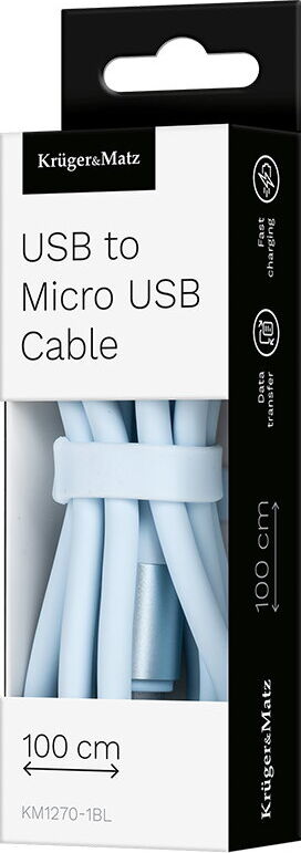 Kruger Matz KM1270-1BL USB/MICRO USB 12W 1m Albastru — imaginea 5