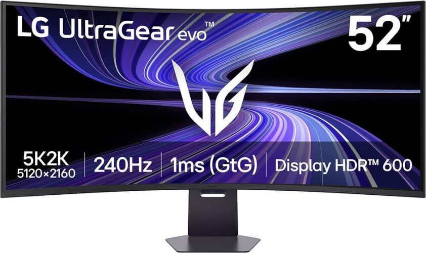 curbat LG 52" 240Hz VA 1ms Ultragear EVO 5K (5120x2160) HDMI DisplayPort negru - imagine 1