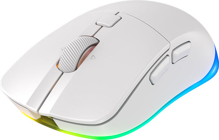 Mouse Gaming Wireless Cherry XTRFY M50 2.4GHz/Bluetooth/USB Iluminare RGB 12000 DPI 5 butoane (Alb) — imaginea 3