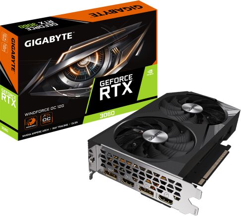 Gigabyte GeForce RTX 3060 12GB GDDR6 192 bit Windforce OC rev. 2.0