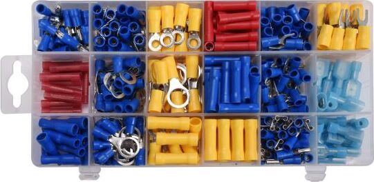 Set conectori electrici pentru auto Yato YT-06890 360 buc in cutie organizatoare — imaginea 3