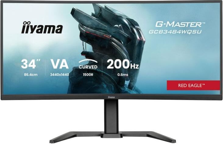 Gaming VA LED Iiyama 34'' GCB3484WQSU-B2 UWQHD (3440 x 1440) HDMI DisplayPort