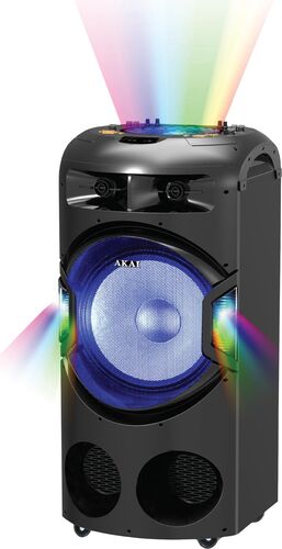 Boxa Duala DJ Activa Portabila Cu Glob Luminos - imagine 1