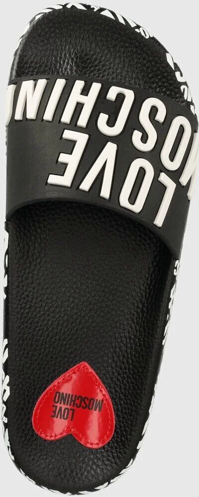 Slapi dama Love Moschino ja28112g0gi17000 Negru Alb 37 EU