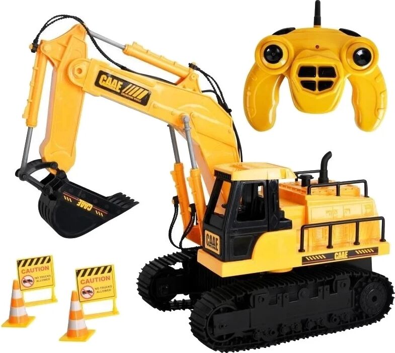 Excavator cu telecomanda 7 canale, reîncărcabil usb, 18x13.5x33.5 cm, rotire 360 grade — imaginea 5