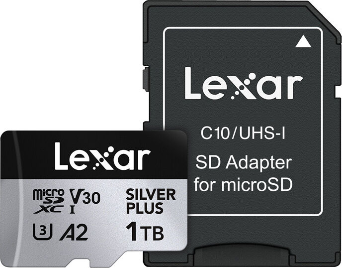 Lexar High-Performance Silver Plus microSDXC 1TB + adaptor — imaginea 2