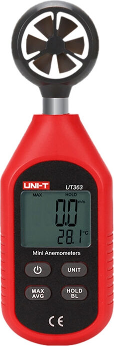 Anemometru Uni-t UT363 Black Red — imaginea 3